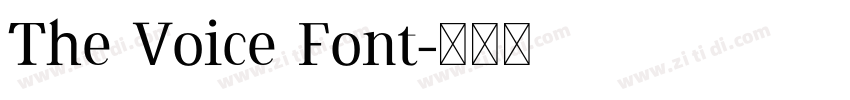The Voice Font字体转换